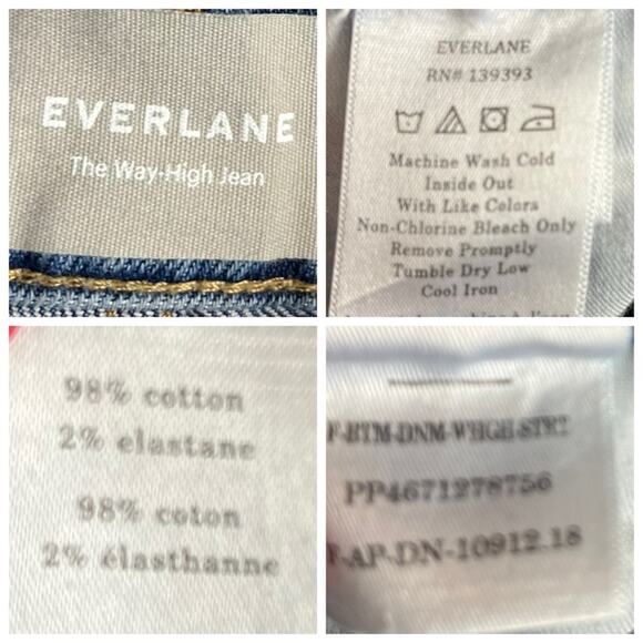 Everlane The Way High Jean High Rise Relaxed Fit Medium Wash Women’s Size 26 - Picture 7 of 10